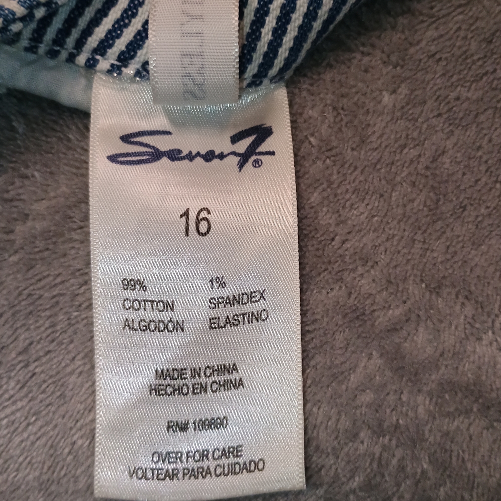 Seven7 Womens High Waisted Tummy Control Pants Size 16 - Picture 11 of 11